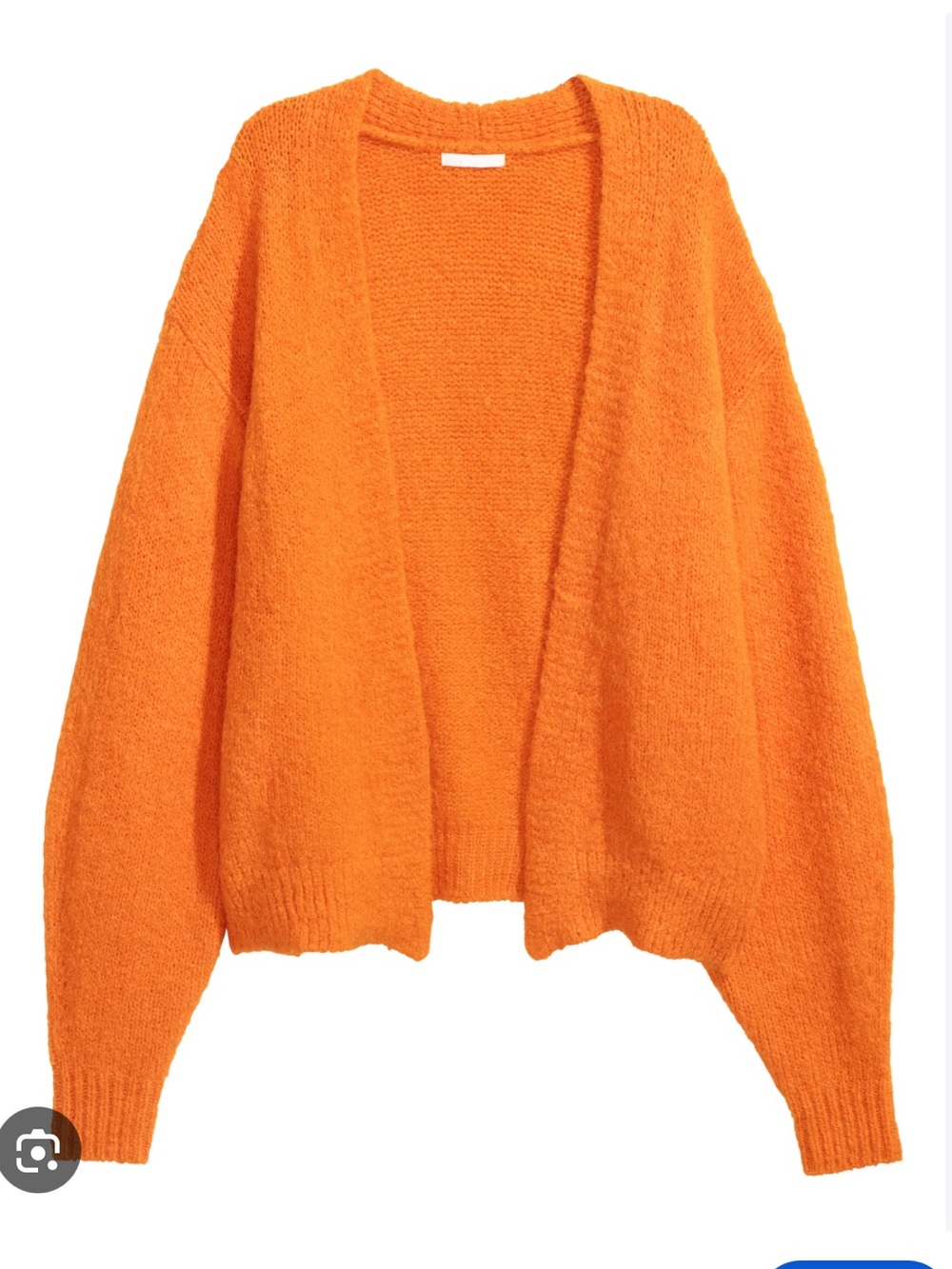 H&M Open Knit Cardigan - Bright Orange